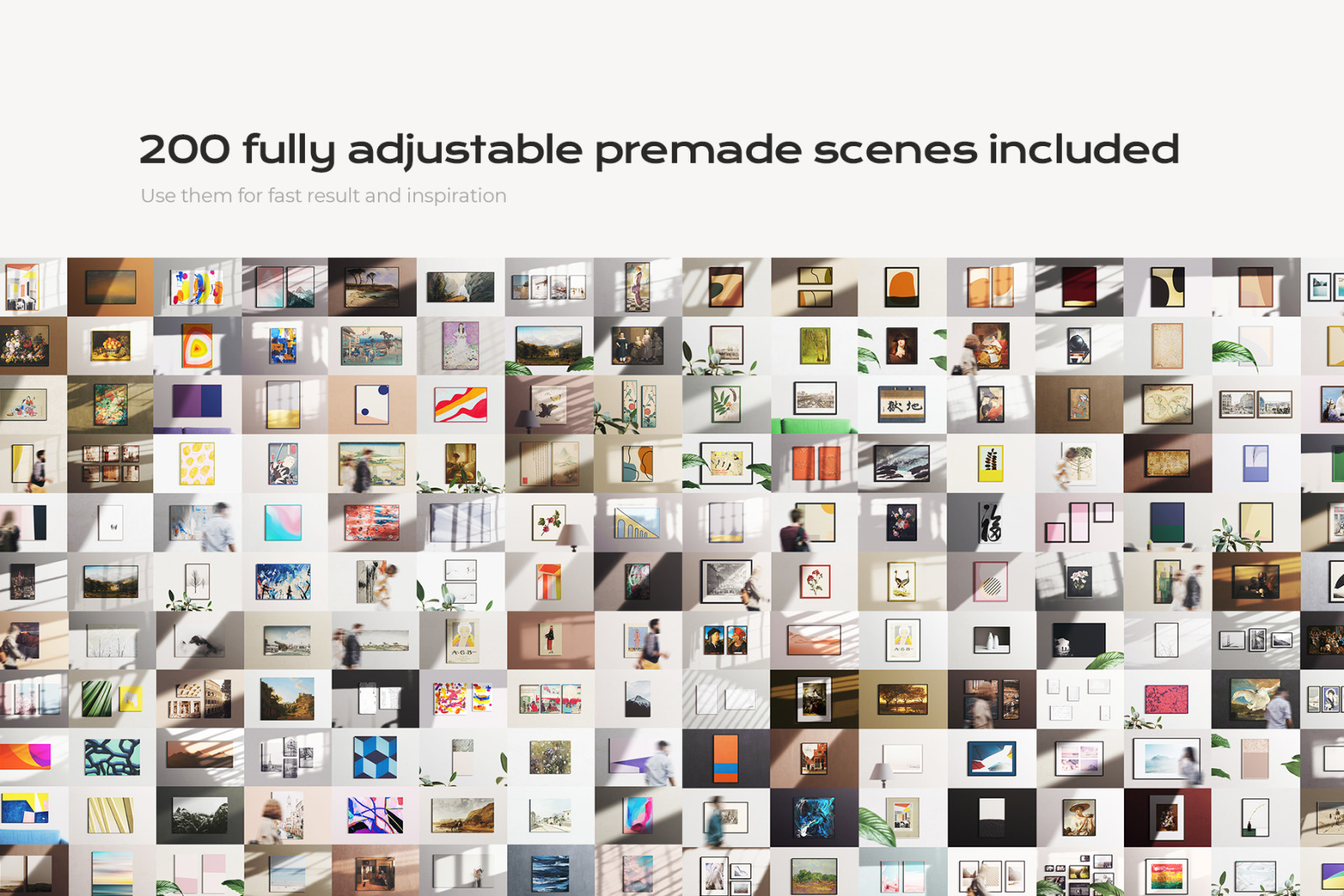 200 Frame Canvas Mockup Bundle 200 Frame Canvas Mockup Bundle