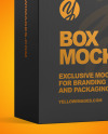 Cardboard Box with Handle Mockup