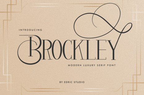 Brockley Luxury Serif Font - Law