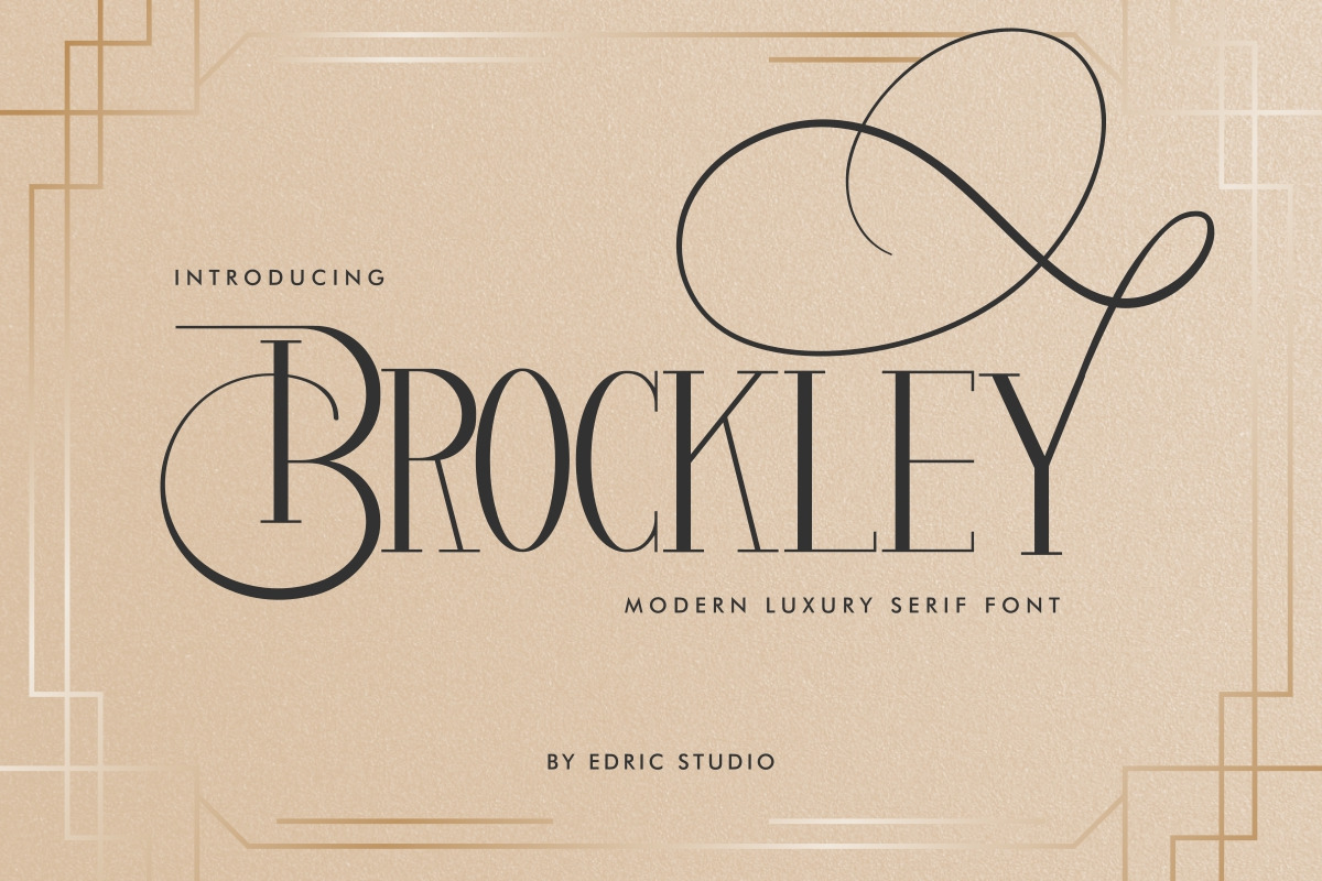 Brockley Luxury Serif Font Brockley Luxury Serif Font