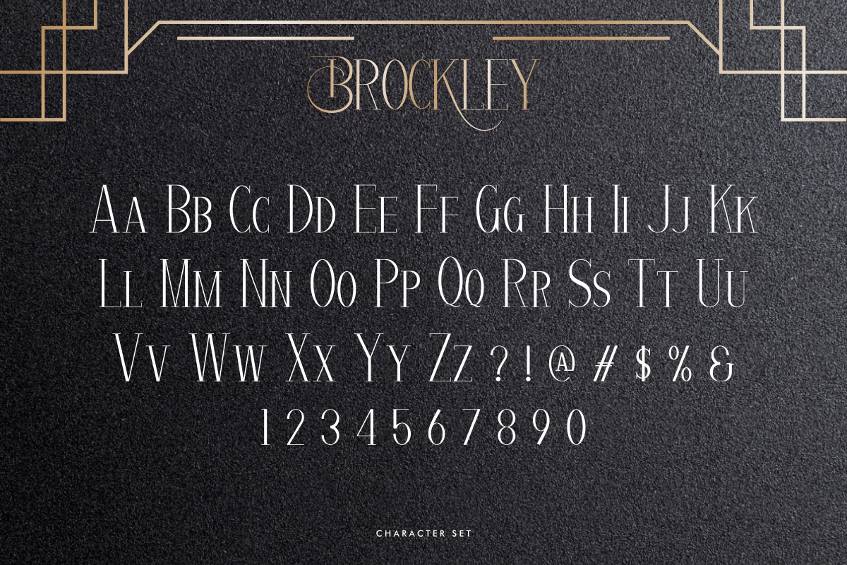 Brockley Luxury Serif Font Brockley Luxury Serif Font