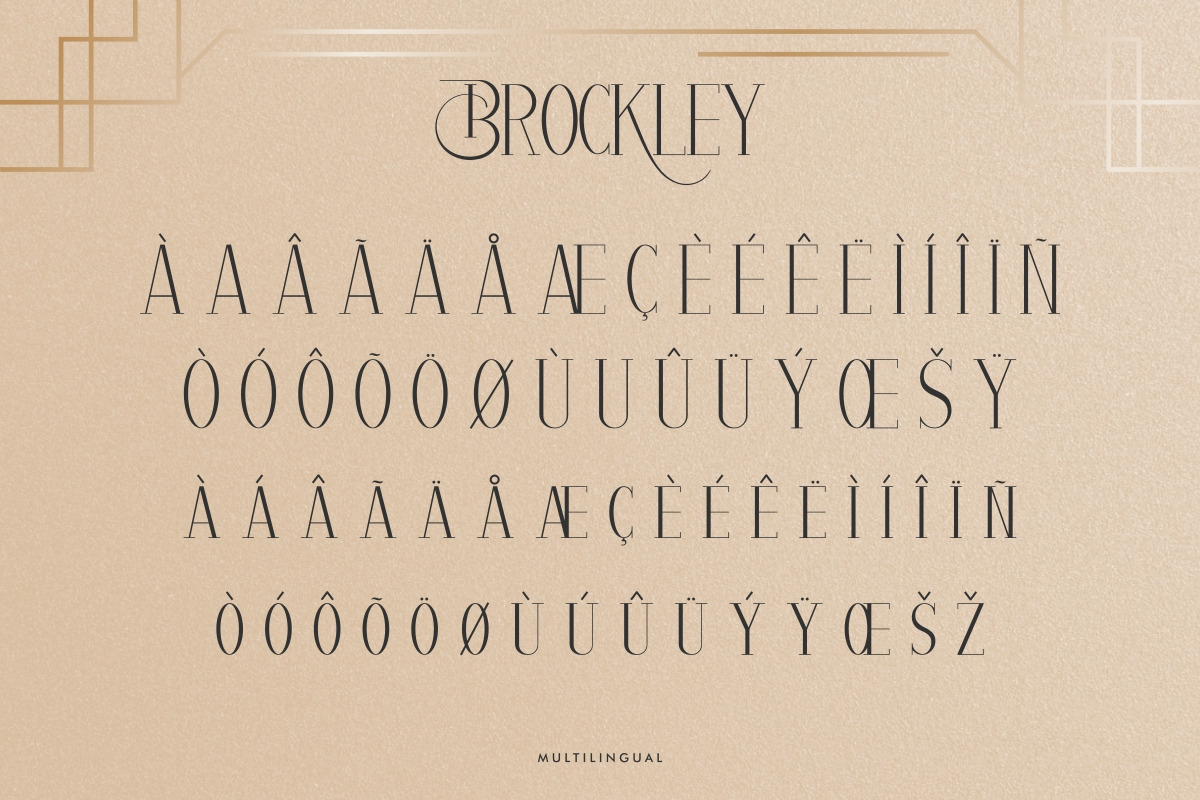 Brockley Luxury Serif Font Brockley Luxury Serif Font