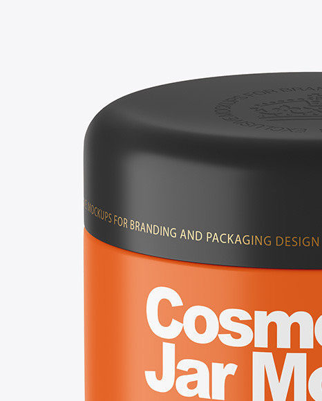 Matte Cosmetic Jar Mockup