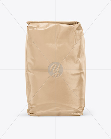 Glossy Kraft Bag Mockup