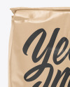 Glossy Kraft Bag Mockup