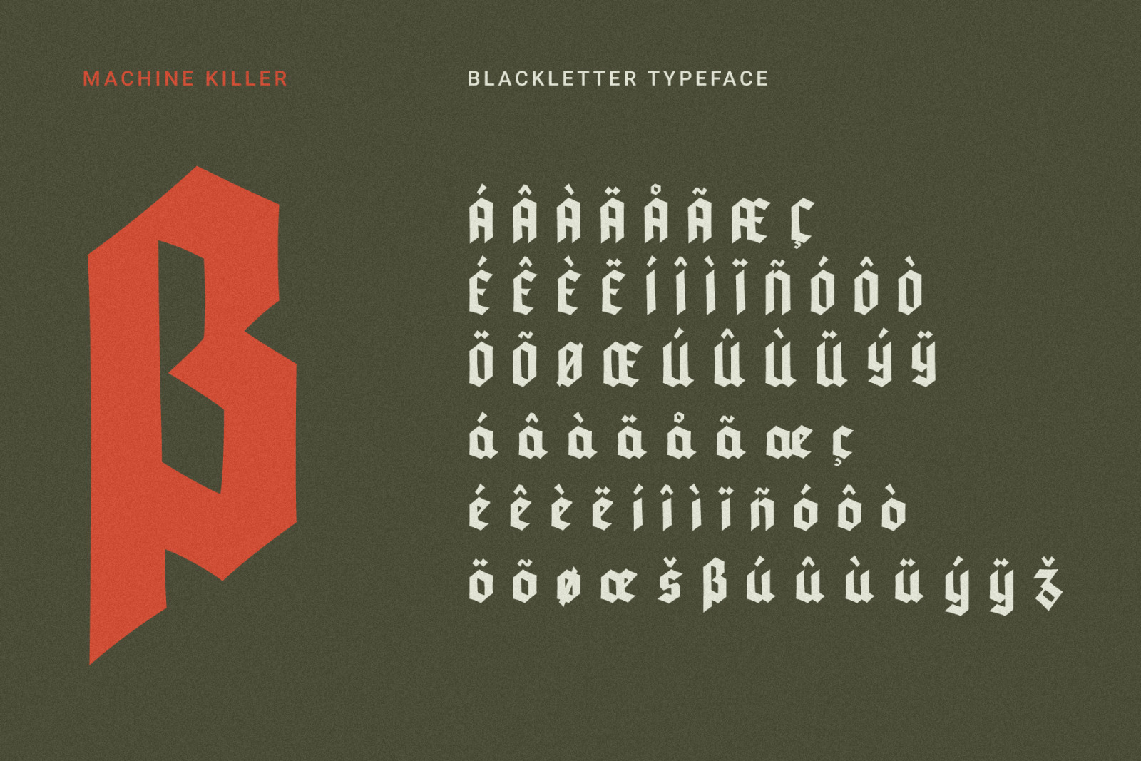 Machine Killer - Blackletter