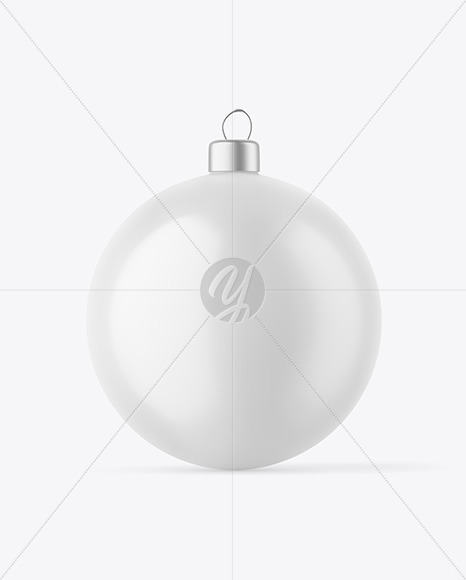 Matte Christmas Ball Mockup