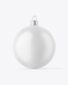 Matte Christmas Ball Mockup