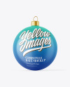 Matte Christmas Ball Mockup