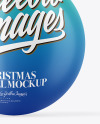 Matte Christmas Ball Mockup