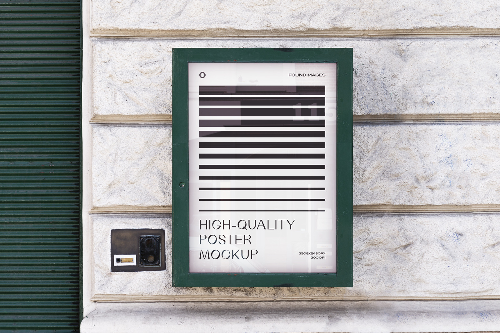 34 poster mockup bundle glued vol.3