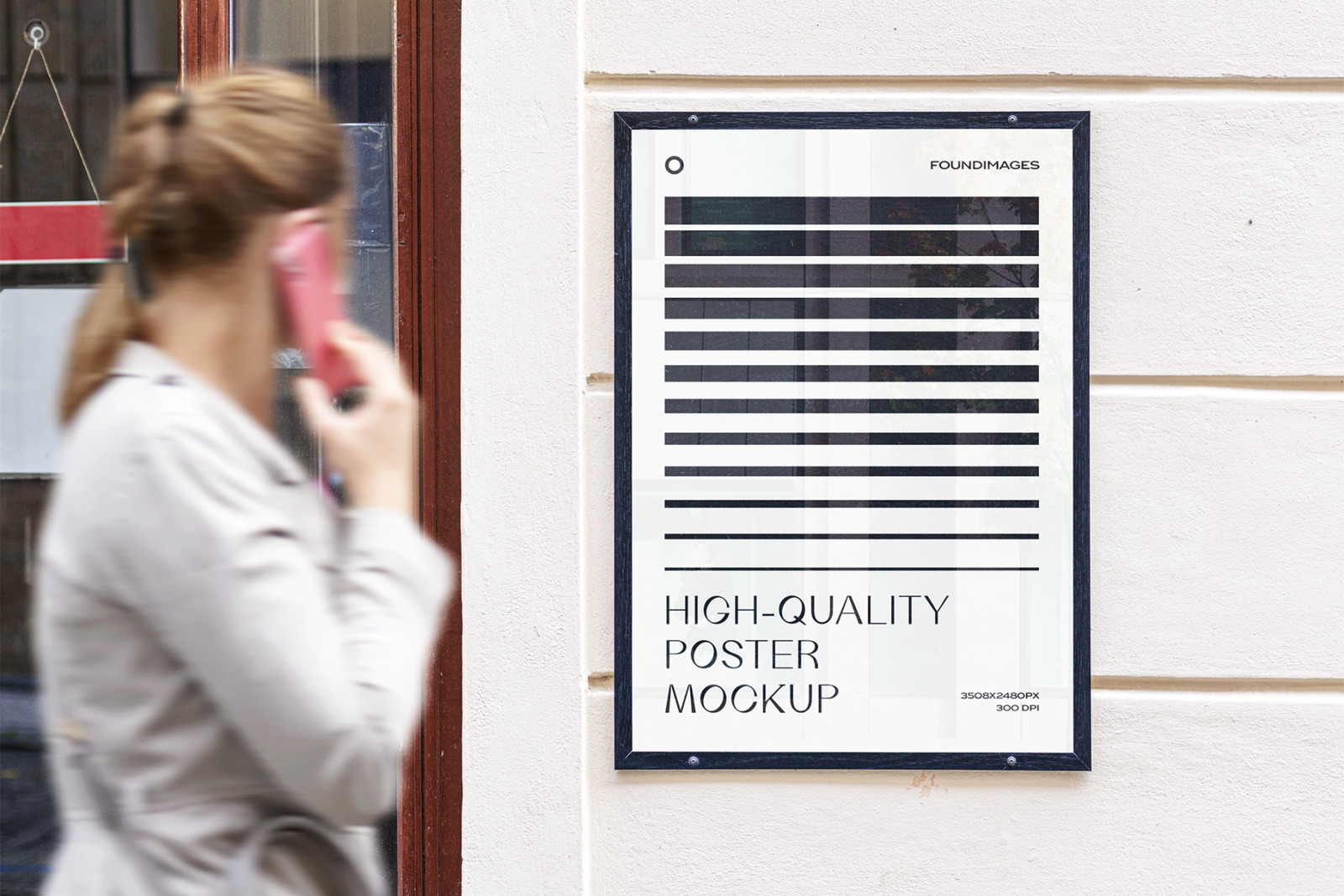 34 poster mockup bundle glued vol.3