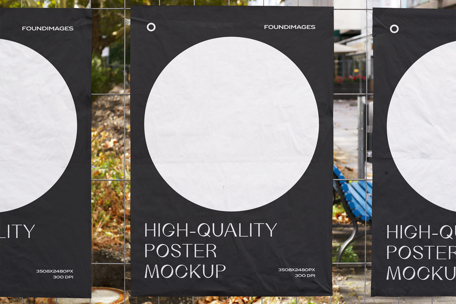 34 poster mockup bundle glued vol.3