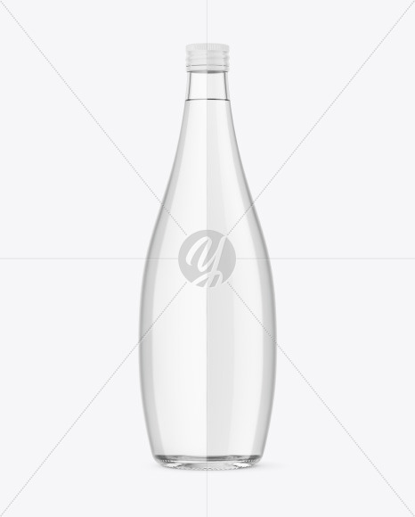 Clear Glass Bottle Mockup