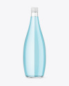 Clear Glass Bottle w/ Color Liquid Mockup