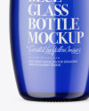 Blue Glass Bottle Mockup
