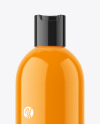 Glossy Plastic Cosmetic Bottle Mockup