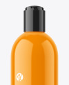 Glossy Plastic Cosmetic Bottle Mockup