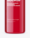 Blue Plastic Cosmetic Bottle Mockup Blue Plastic Cosmetic Bottle Mockup
