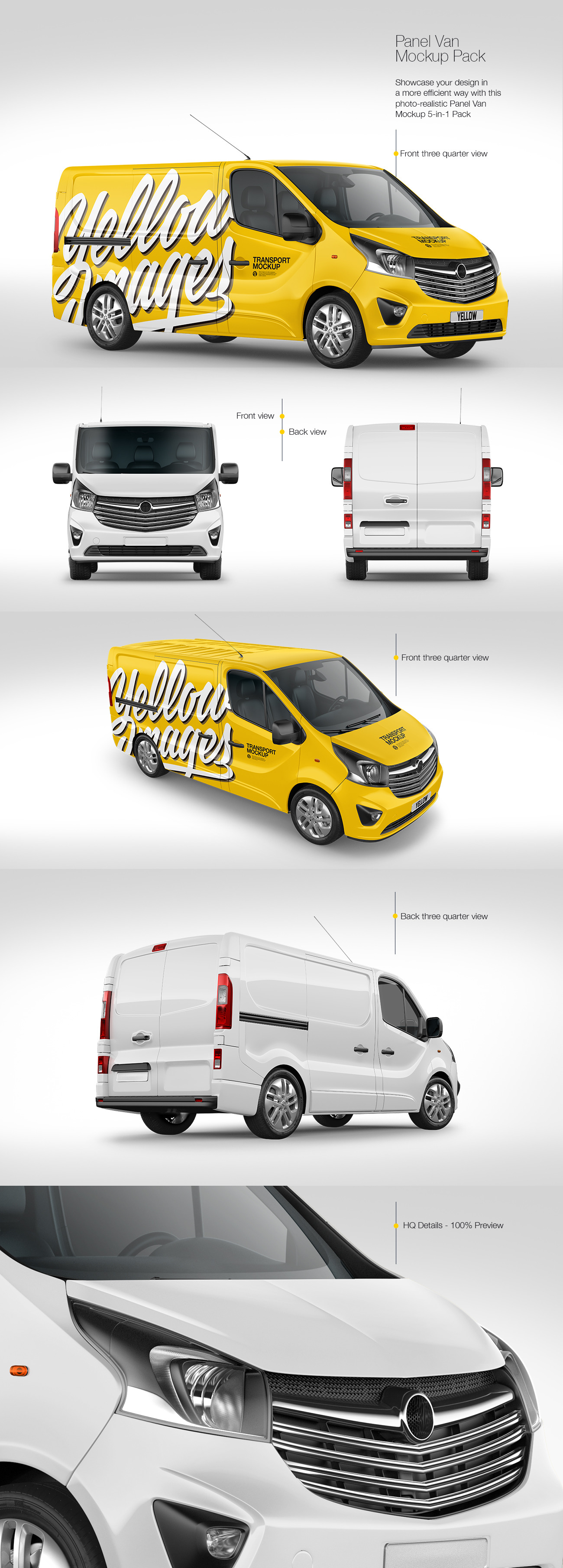 Panel Van Mockup Pack Panel Van Mockup Pack