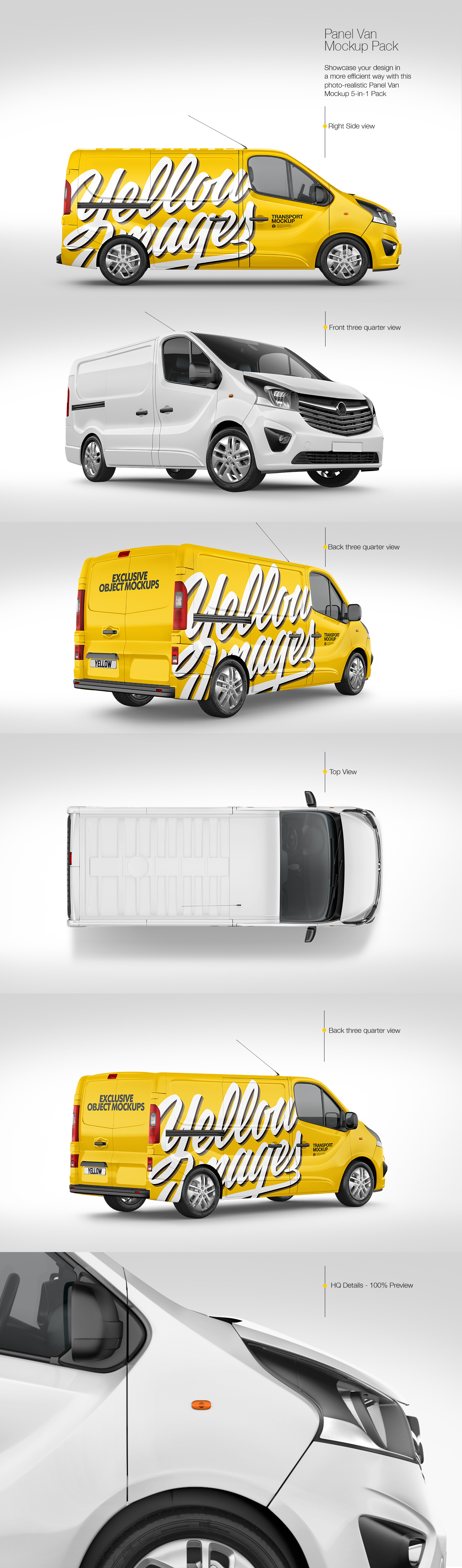 Panel Van Mockup Pack Panel Van Mockup Pack