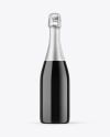 Dark Glass Champagne Bottle Mockup Dark Glass Champagne Bottle Mockup