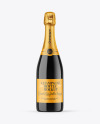 Dark Glass Champagne Bottle Mockup Dark Glass Champagne Bottle Mockup