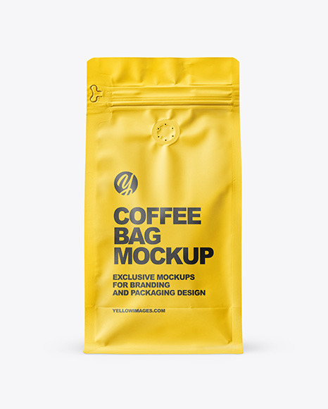 Matte Coffee Bag Mockup