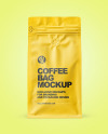 Matte Coffee Bag Mockup