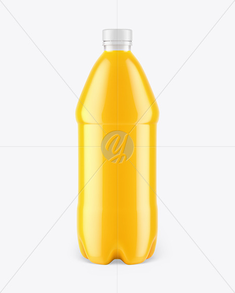 Orange Juice Plastic Bottle Mockup