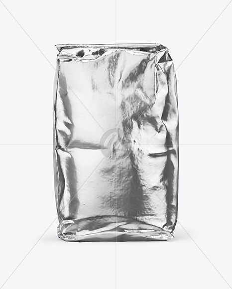 Glossy Metallic Bag Mockup