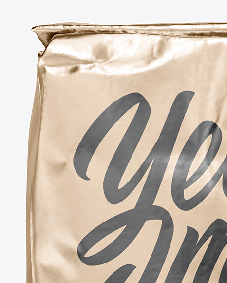 Matte Metallic Bag Mockup