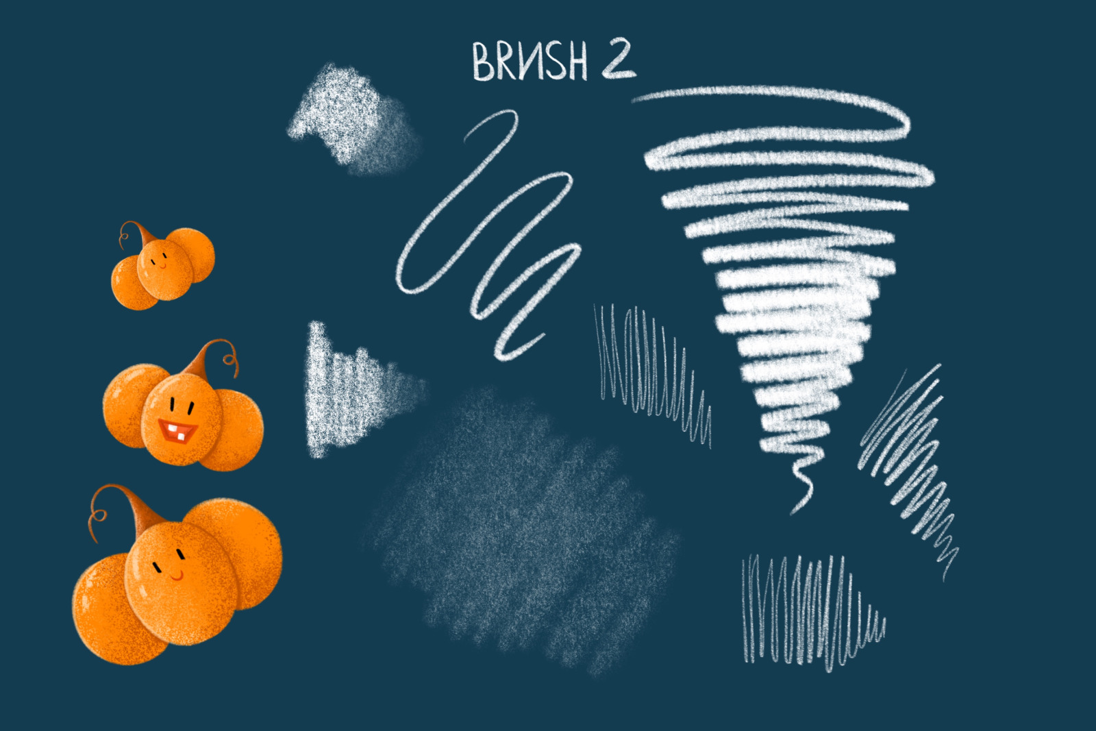 Paint brushes in Procreate &#034;Halloween&#034;