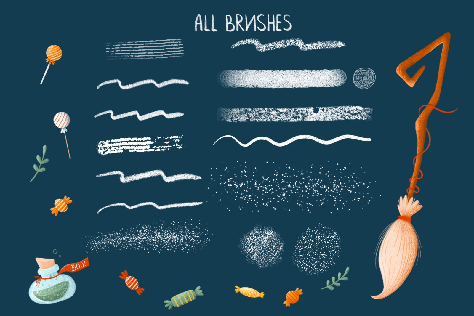 Paint brushes in Procreate "Halloween" Paint brushes in Procreate "Halloween"
