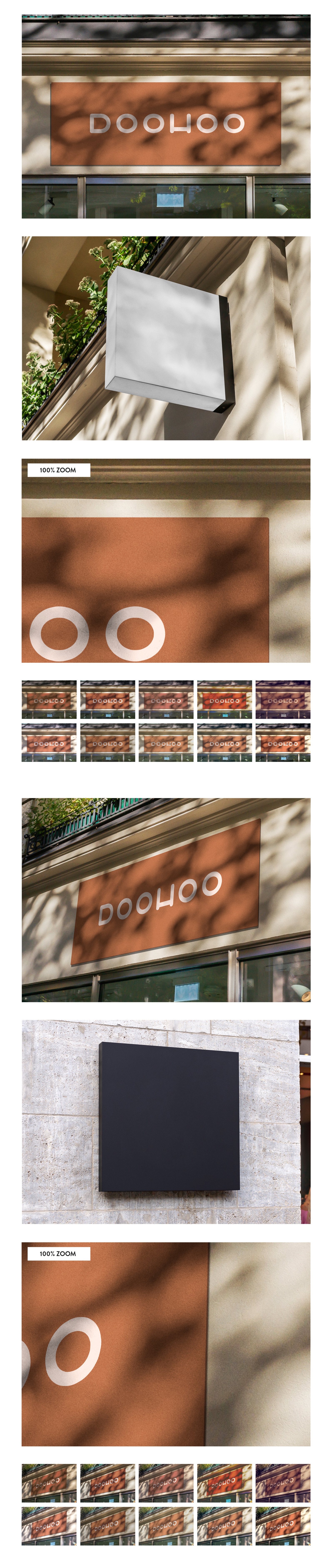 50 sign facade logo mockup template bundle 3