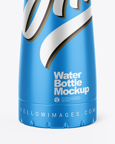 Metallic Water Bottle Mockup