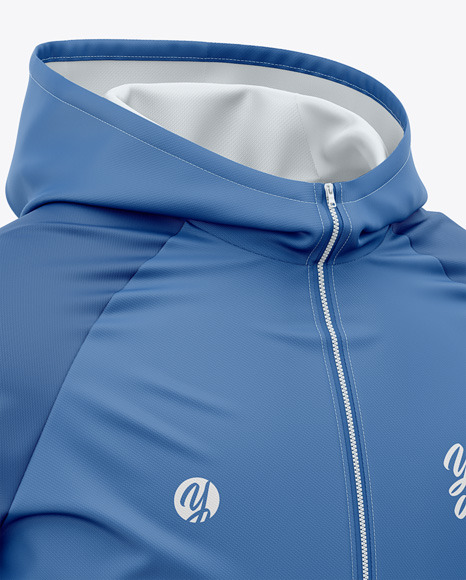 Hooded Windbreaker Mockup