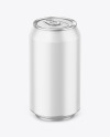 330ml Metallic Drink Can w/ Matte Finish Mockup