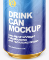 330ml Metallic Drink Can w/ Matte Finish Mockup