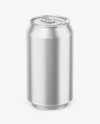 330ml Matte Metallic Drink Can Mockup