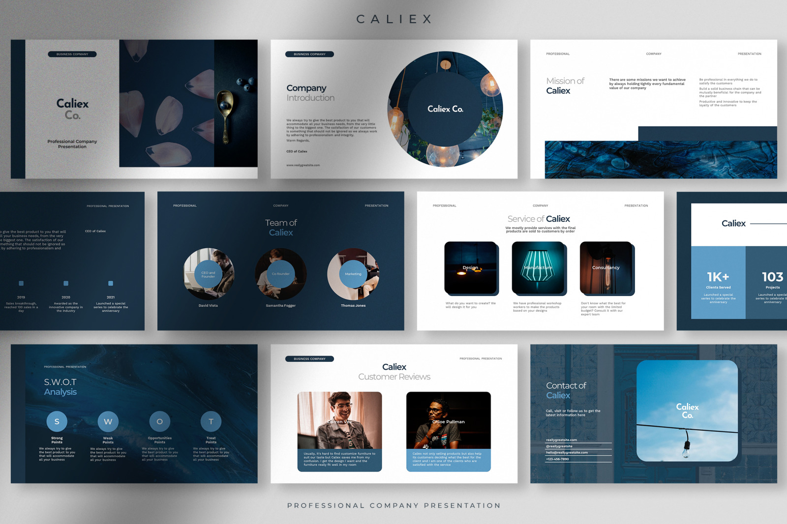 Caliex - Deep Blue Sea Professional Company Presentation Caliex - Deep Blue Sea Professional Company Presentation