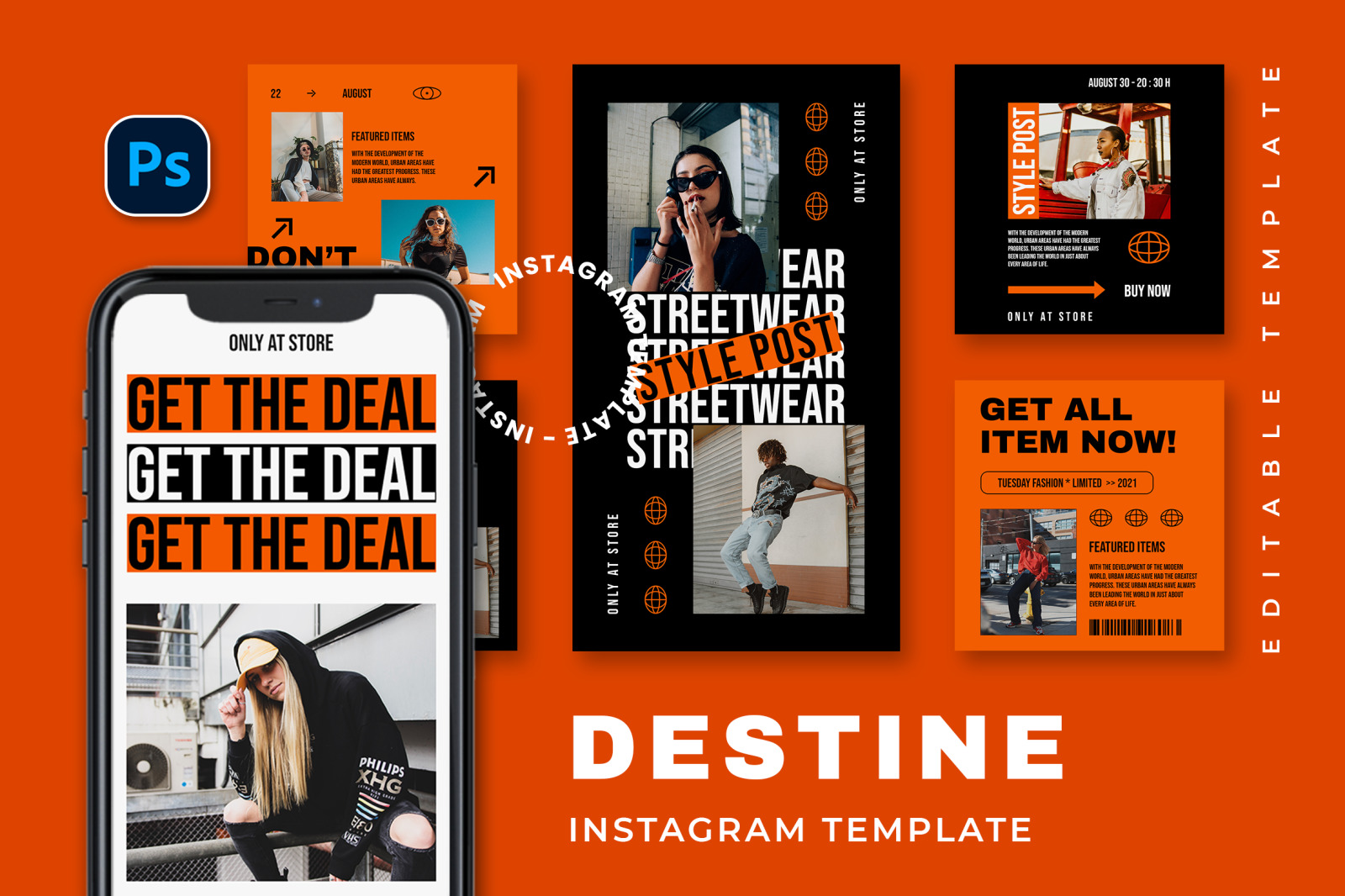 Destine Instagram Template