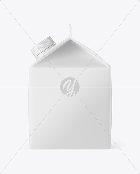 Matte Drink Carton with Screw Cap Mockup