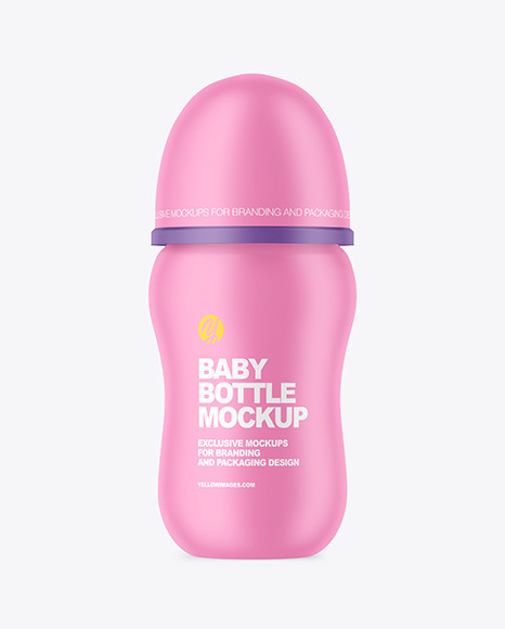 Matte Baby Bottle Mockup