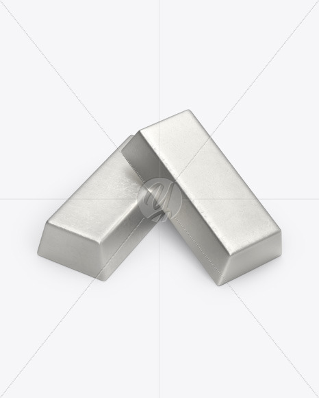 Two Silver Bars Mockup