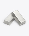 Two Silver Bars Mockup