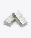 Two Silver Bars Mockup