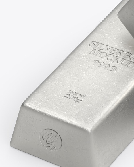Two Silver Bars Mockup