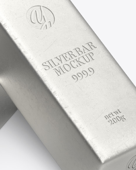 Two Silver Bars Mockup