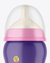 Glossy Baby Bottle Mockup